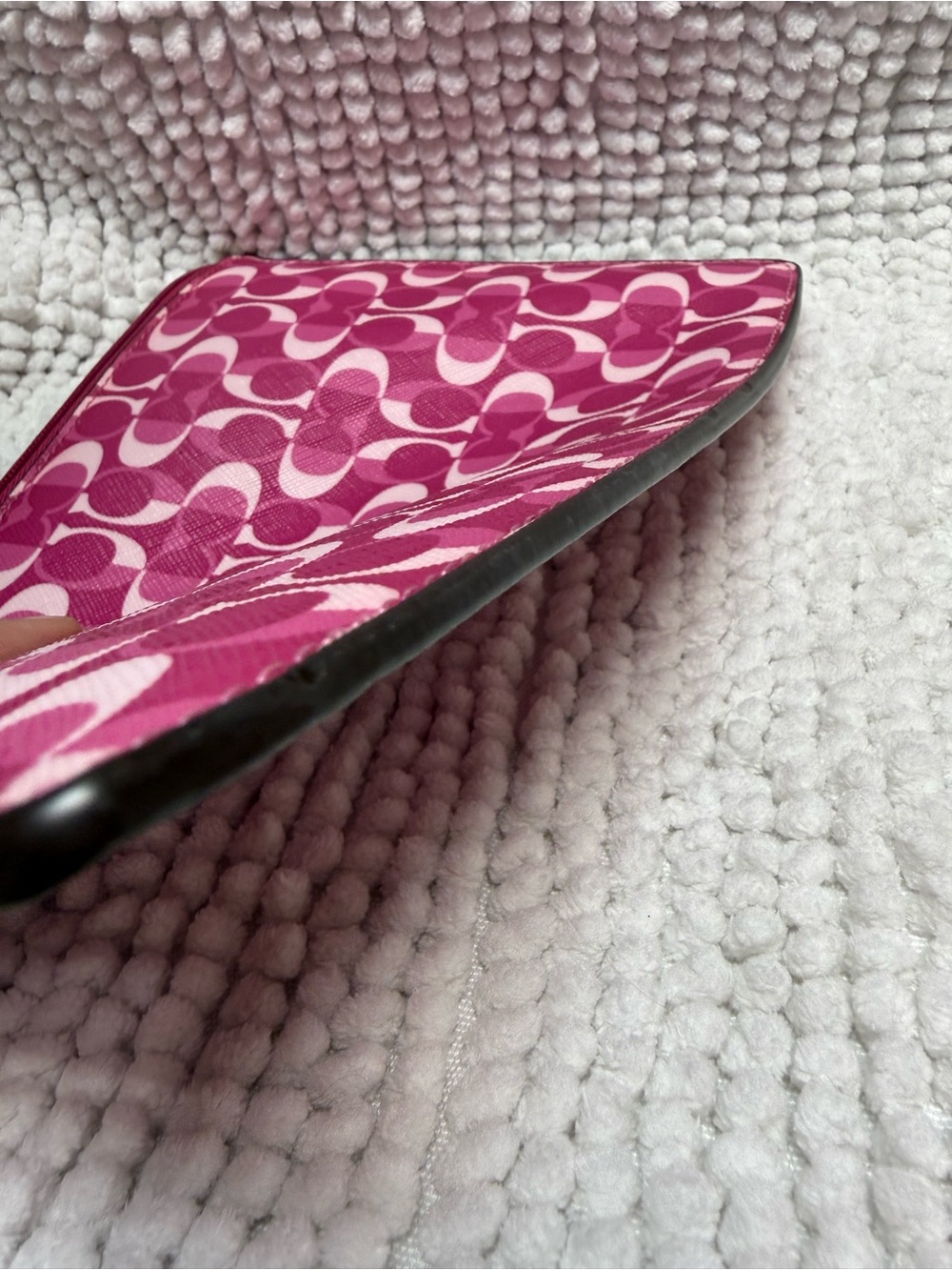 Coach Peyton Dream C Bordeaux Pink Tech iPad Tablet Case Clutch F67516 - Picture 7 of 13